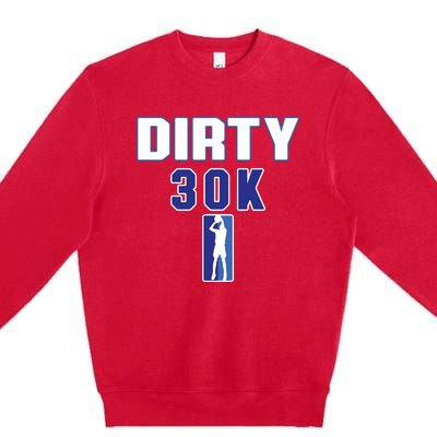 Dirk 30k Dirty 30 Basketball 30000 Points Premium Crewneck Sweatshirt