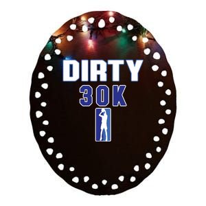 Dirk 30k Dirty 30 Basketball 30000 Points Ceramic Oval Ornament