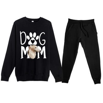 Dogs 365 Dogs 365 Borzoi Dog Mom Gift Premium Crewneck Sweatsuit Set