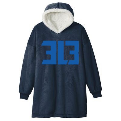 Detroit 313 Hooded Wearable Blanket