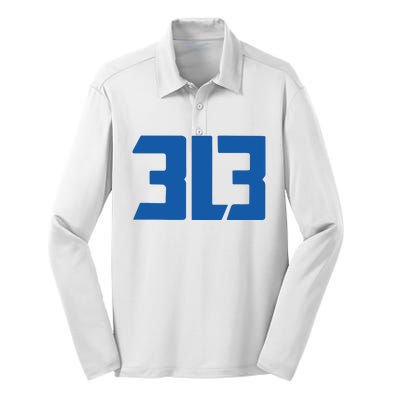 Detroit 313 Silk Touch Performance Long Sleeve Polo