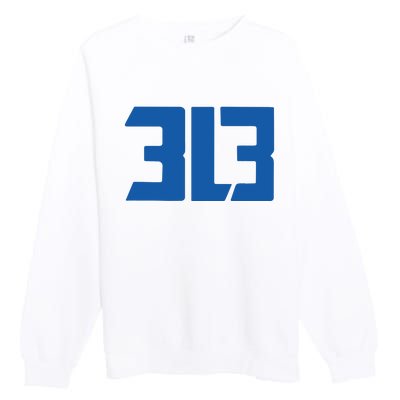 Detroit 313 Premium Crewneck Sweatshirt