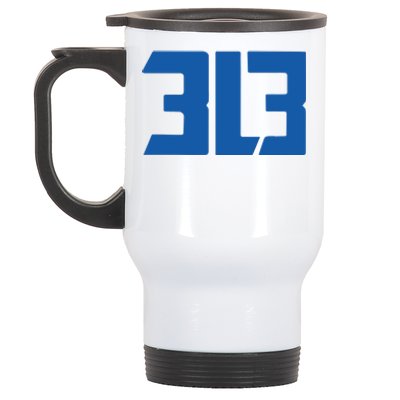 Detroit 313 Stainless Steel Travel Mug