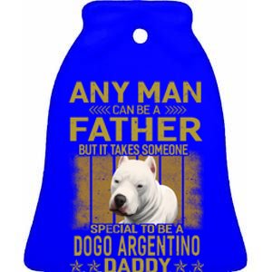 Dogs 365 Dogo Argentino Dog Daddy Dad Gift Gift Ceramic Bell Ornament