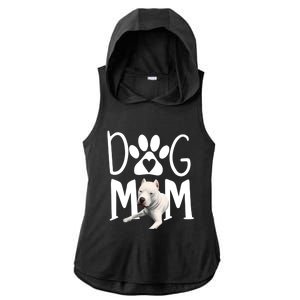 Dogs 365 Dogo Argentino Dog Mom Gift Cute Gift Ladies PosiCharge Tri-Blend Wicking Draft Hoodie Tank