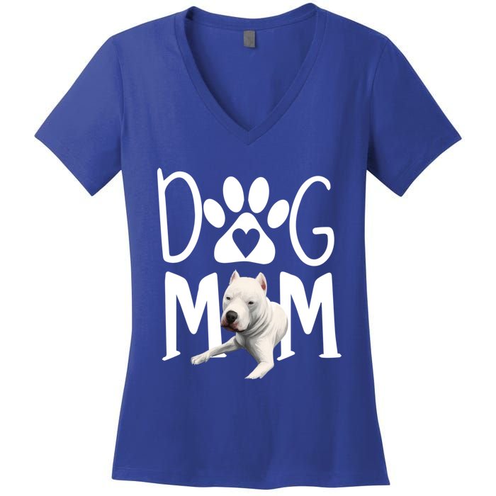 Dogs 365 Dogo Argentino Dog Mom Gift Cute Gift Women's V-Neck T-Shirt