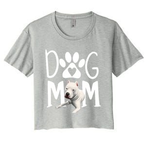 Dogs 365 Dogo Argentino Dog Mom Gift Cute Gift Women's Crop Top Tee