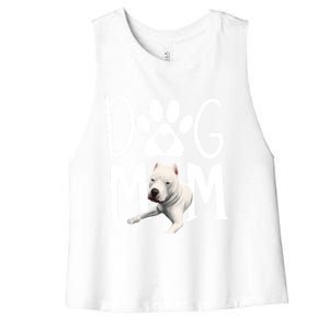 Dogs 365 Dogo Argentino Dog Mom Gift Cute Gift Women's Racerback Cropped Tank