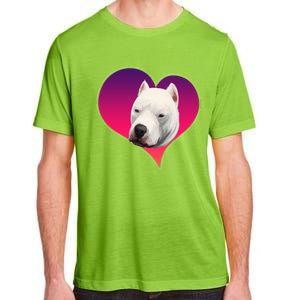 Dogs 365 Dogo Argentino Dog Pink Heart Love Gift Gift Adult ChromaSoft Performance T-Shirt