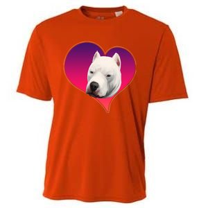 Dogs 365 Dogo Argentino Dog Pink Heart Love Gift Gift Cooling Performance Crew T-Shirt