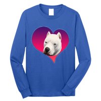 Dogs 365 Dogo Argentino Dog Pink Heart Love Gift Gift Long Sleeve Shirt