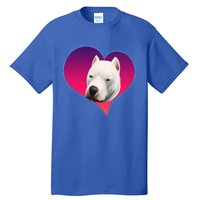 Dogs 365 Dogo Argentino Dog Pink Heart Love Gift Gift Tall T-Shirt