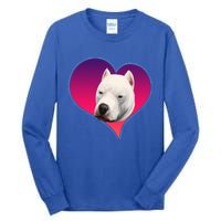 Dogs 365 Dogo Argentino Dog Pink Heart Love Gift Gift Tall Long Sleeve T-Shirt