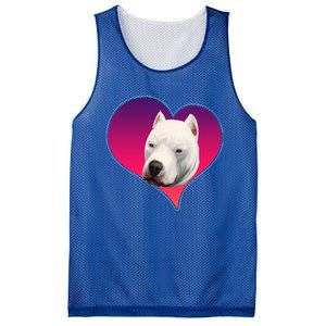 Dogs 365 Dogo Argentino Dog Pink Heart Love Gift Gift Mesh Reversible Basketball Jersey Tank