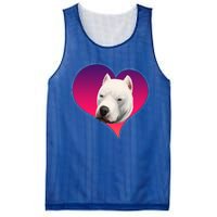 Dogs 365 Dogo Argentino Dog Pink Heart Love Gift Gift Mesh Reversible Basketball Jersey Tank