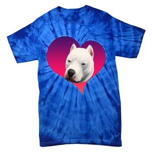 Dogs 365 Dogo Argentino Dog Pink Heart Love Gift Gift Tie-Dye T-Shirt