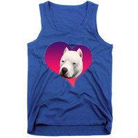 Dogs 365 Dogo Argentino Dog Pink Heart Love Gift Gift Tank Top