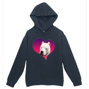 Dogs 365 Dogo Argentino Dog Pink Heart Love Gift Gift Urban Pullover Hoodie