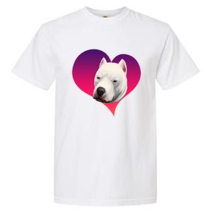 Dogs 365 Dogo Argentino Dog Pink Heart Love Gift Gift Garment-Dyed Heavyweight T-Shirt