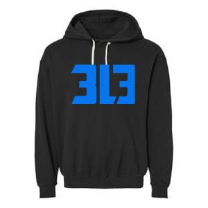 Detroit 313 Garment-Dyed Fleece Hoodie