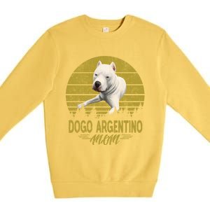 Dogs 365 Dogo Argentino Mom Dog Gift Gift Premium Crewneck Sweatshirt