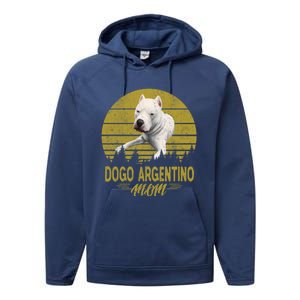 Dogs 365 Dogo Argentino Mom Dog Gift Gift Performance Fleece Hoodie