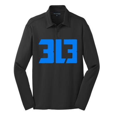 Detroit 313 Silk Touch Performance Long Sleeve Polo