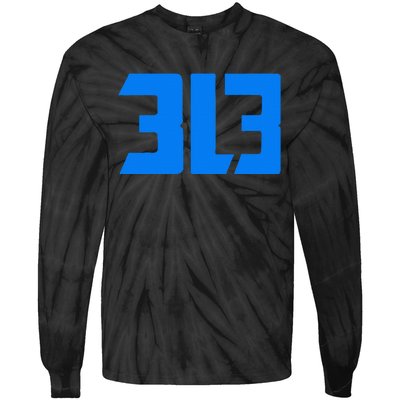 Detroit 313 Tie-Dye Long Sleeve Shirt