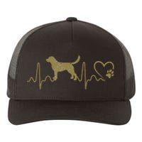 Dogs 365 Heartbeat Labrador Retriever Dog Rescue Lifeline Yupoong Adult 5-Panel Trucker Hat