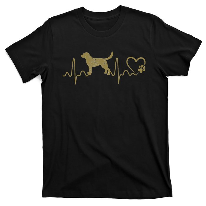 Dogs 365 Heartbeat Labrador Retriever Dog Rescue Lifeline T-Shirt