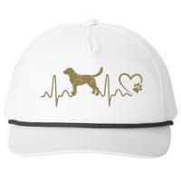 Dogs 365 Heartbeat Labrador Retriever Dog Rescue Lifeline Snapback Five-Panel Rope Hat