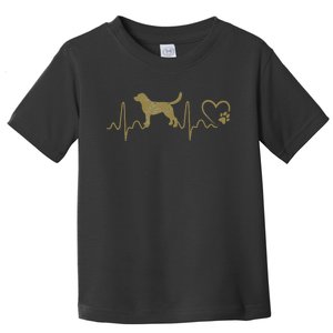 Dogs 365 Heartbeat Labrador Retriever Dog Rescue Lifeline Toddler T-Shirt