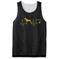 Dogs 365 Heartbeat Doberman Pinscher Dog Rescue Lifeline Mesh Reversible Basketball Jersey Tank