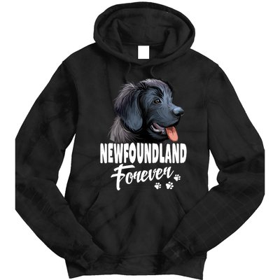 Dogs 365 Newfoundland Forever Cute Dog Lover Gift Tie Dye Hoodie