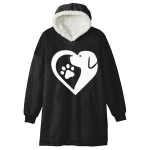 Dogs 365 Paw Rescue Animal Dog Heart Love Dog Hooded Wearable Blanket