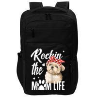 Dogs 365 Rockin The Shih Tzu Mom Life Dog Lover Impact Tech Backpack