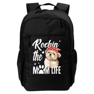 Dogs 365 Rockin The Shih Tzu Mom Life Dog Lover Daily Commute Backpack