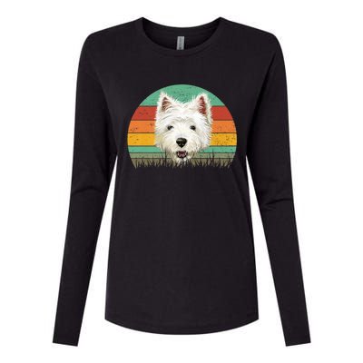 Dogs 365 Retro Cairn Terrier Dog Vintage Style Cool Gift Womens Cotton Relaxed Long Sleeve T-Shirt