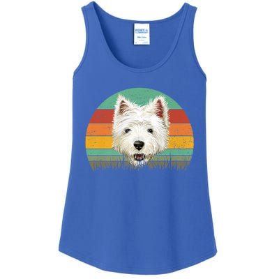 Dogs 365 Retro Cairn Terrier Dog Vintage Style Cool Gift Ladies Essential Tank