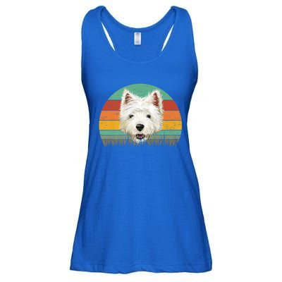 Dogs 365 Retro Cairn Terrier Dog Vintage Style Cool Gift Ladies Essential Flowy Tank