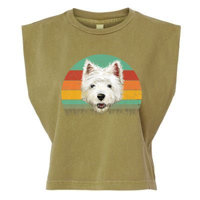 Dogs 365 Retro Cairn Terrier Dog Vintage Style Cool Gift Garment-Dyed Women's Muscle Tee