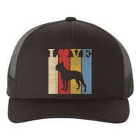 Dogs 365 Retro Love Boston Terrier Dog Vintage Gift Yupoong Adult 5-Panel Trucker Hat