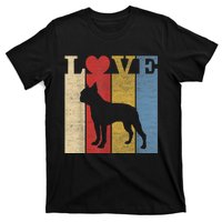 Dogs 365 Retro Love Boston Terrier Dog Vintage Gift T-Shirt