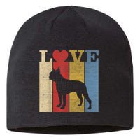 Dogs 365 Retro Love Boston Terrier Dog Vintage Gift Sustainable Beanie