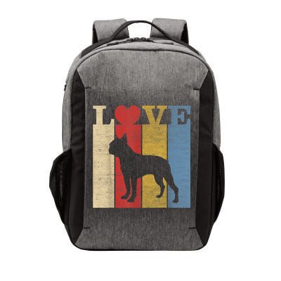 Dogs 365 Retro Love Boston Terrier Dog Vintage Gift Vector Backpack