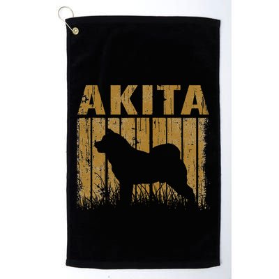 Dogs 365 Retro Akita Dog Vintage Animal Golf Towel