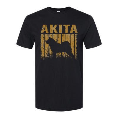 Dogs 365 Retro Akita Dog Vintage Animal Softstyle® CVC T-Shirt