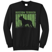 Dogs 365 Retro Boston Terrier Dog Vintage Gift Sweatshirt