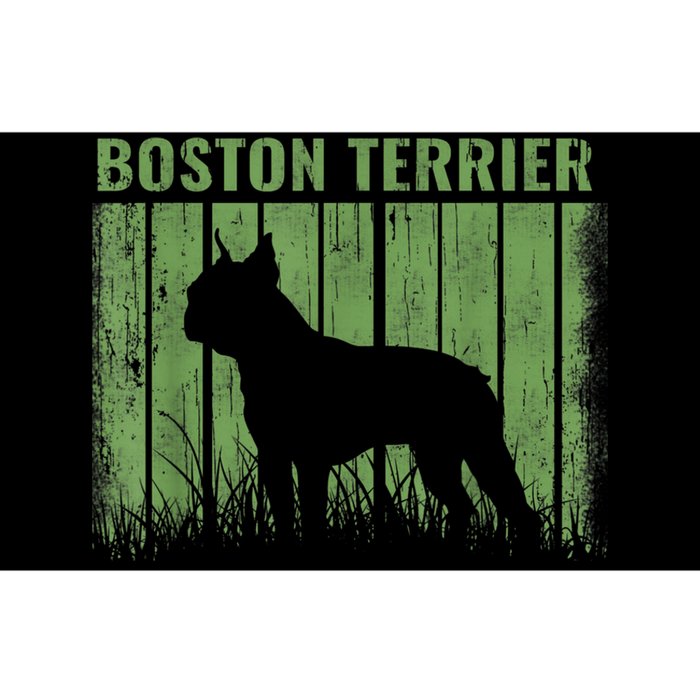 Dogs 365 Retro Boston Terrier Dog Vintage Gift Bumper Sticker