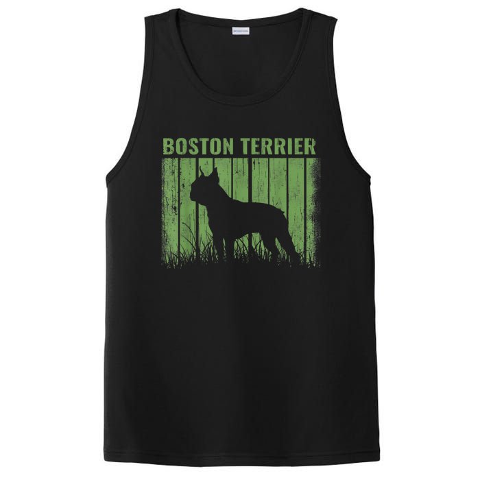 Dogs 365 Retro Boston Terrier Dog Vintage Gift PosiCharge Competitor Tank